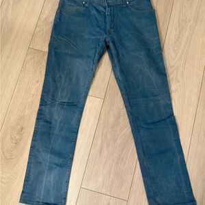 Zara Men's Blue stretch low rise Straight Jeans